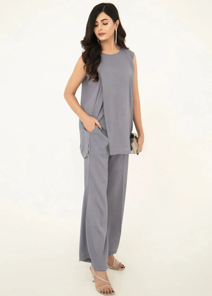 Eclipse by Slay Wear Pret Solid Tropical 2 Piece Suit Dusty Dream