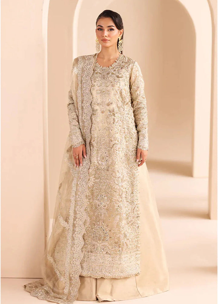 Edel by Saffron Embroidered Tissue Suit Unstitched 4 Piece SFR24E D-01 Opal Dream - Formal Collection