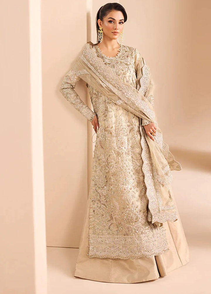 Edel by Saffron Embroidered Tissue Suit Unstitched 4 Piece SFR24E D-01 Opal Dream - Formal Collection