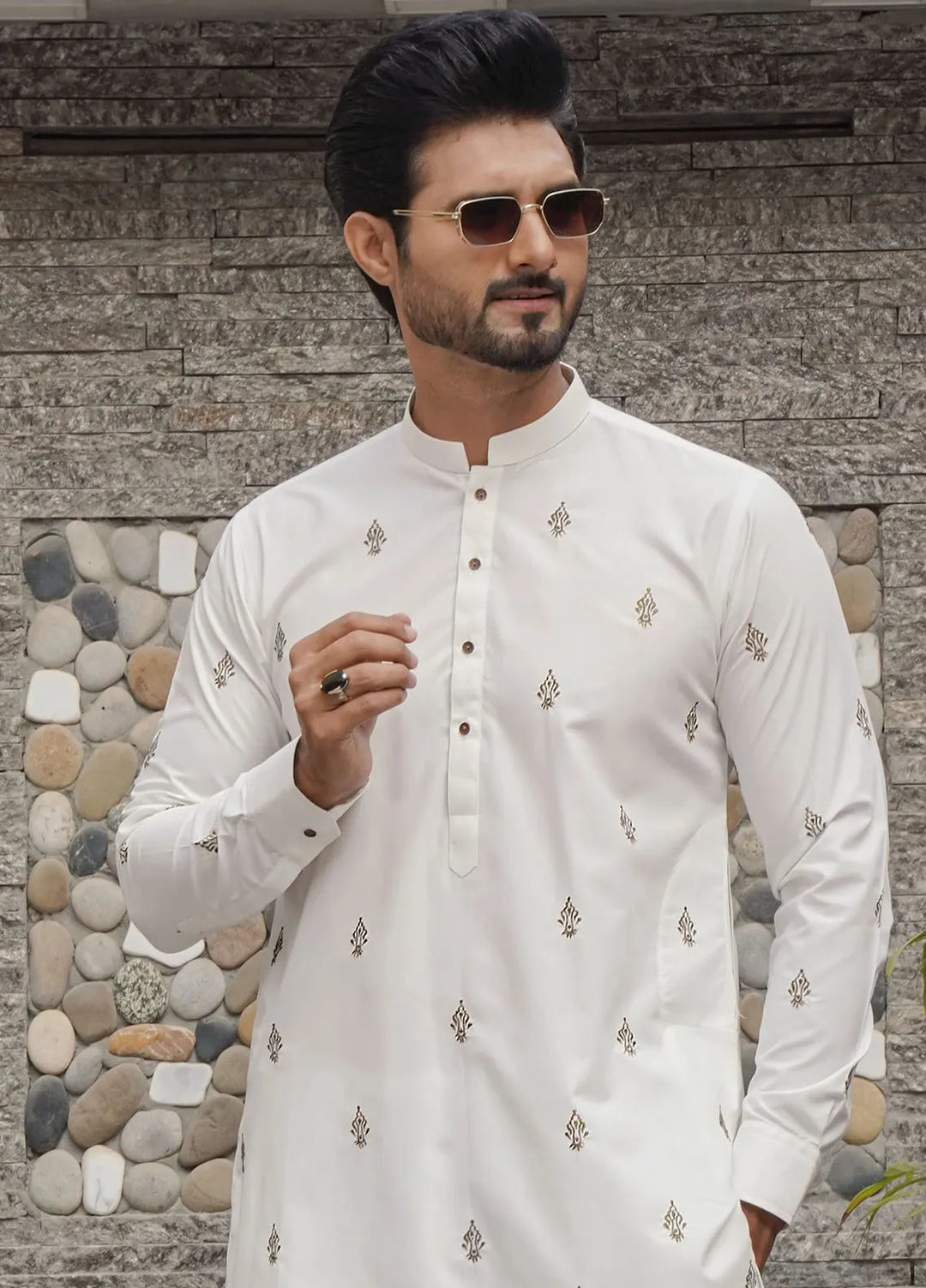 Edge Republic Embroidered Men Kurta Pajama - ER Wh532