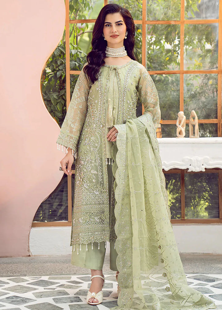 Eileen Pret Embroidered Organza 4 Piece Suit Kaiya