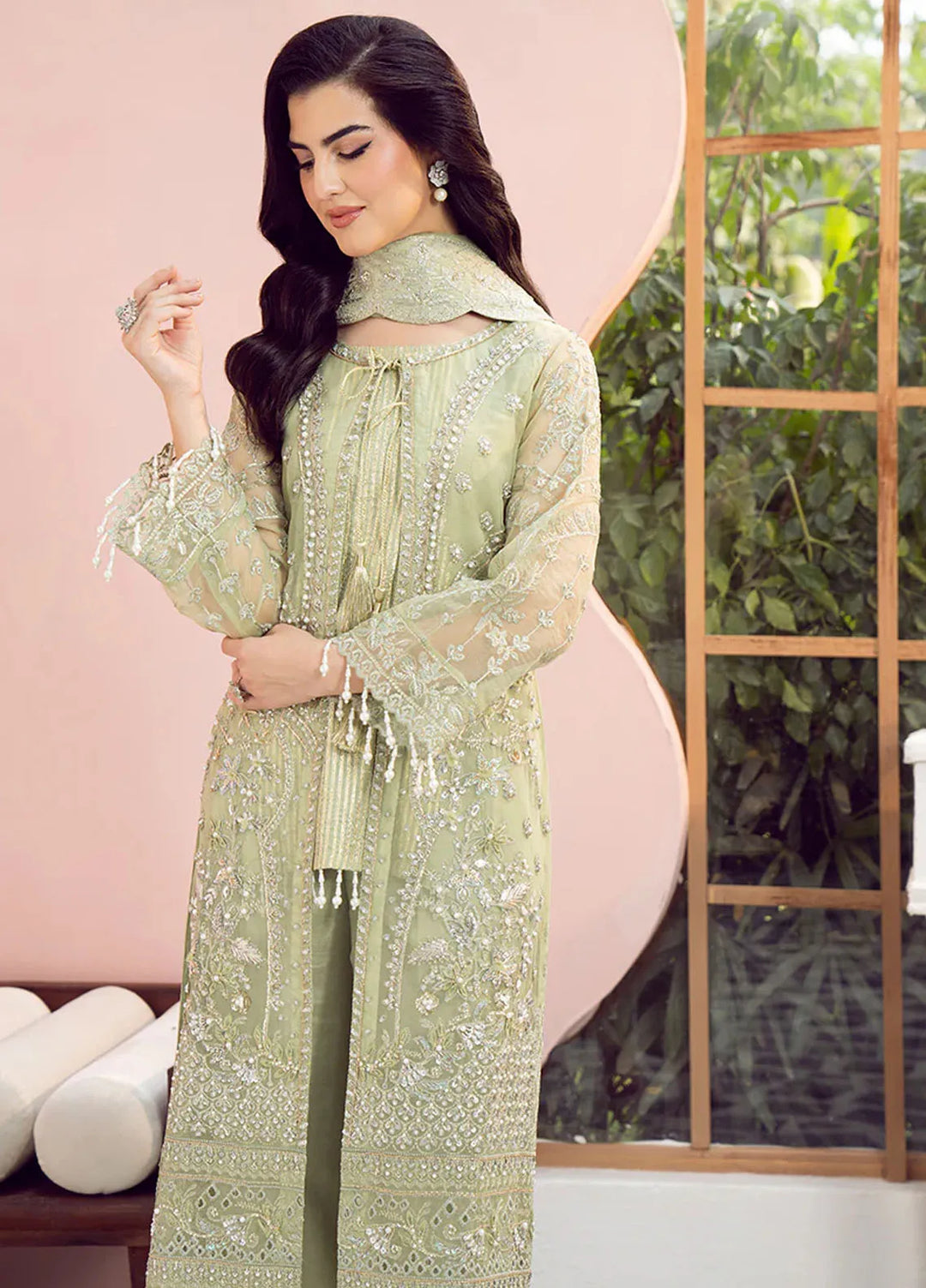 Eileen Pret Embroidered Organza 4 Piece Suit Kaiya