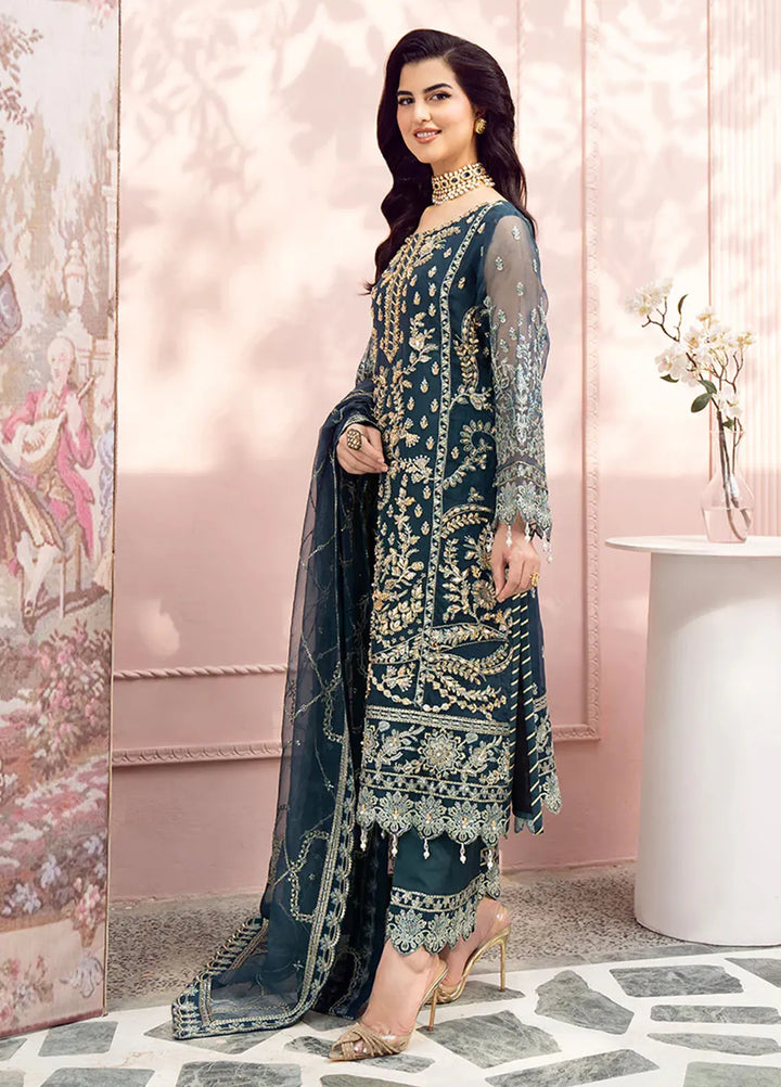 Eileen Pret Embroidered Organza 4 Piece Suit Sophia