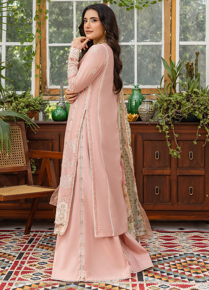 Elaf Chikankari Lawn Suits Unstitched 3 Piece EEC - 1A Forever Blush - Festive Collection