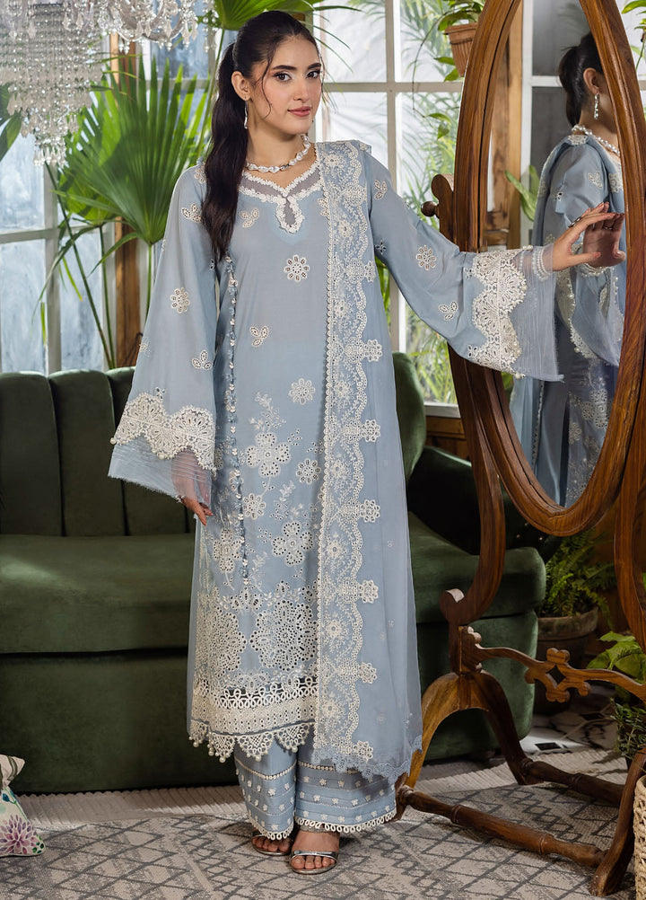 Elaf Chikankari Lawn Suits Unstitched 3 Piece EEC - 3B Parisian - Festive Collection