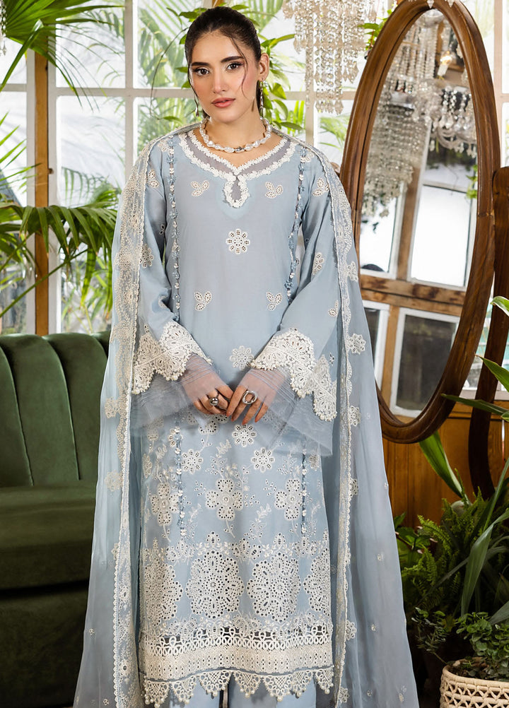 Elaf Chikankari Lawn Suits Unstitched 3 Piece EEC - 3B Parisian - Festive Collection