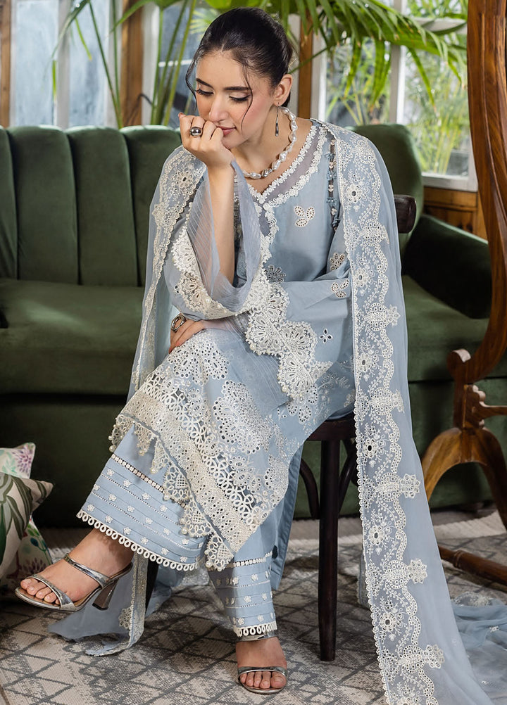 Elaf Chikankari Lawn Suits Unstitched 3 Piece EEC - 3B Parisian - Festive Collection