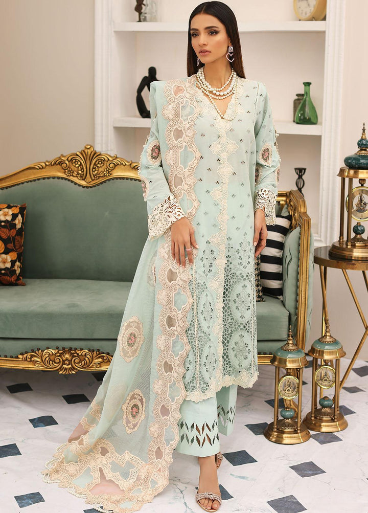 Elaf Embroidered Lawn Suits Unstitched 3 Piece EF23FC ELC-03B Day Dream - Festive Collection