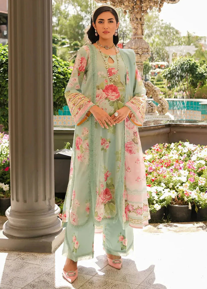 Elaf Printed Lawn Suits Unstitched 3 Piece EF24PL EEP-01A Frostie