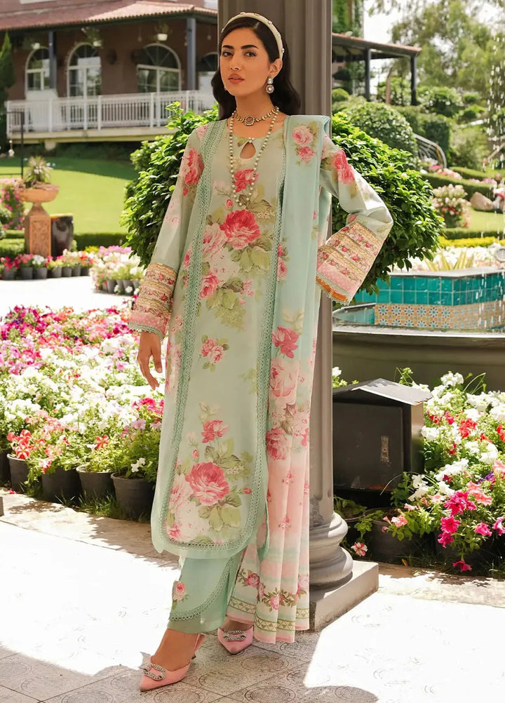 Elaf Printed Lawn Suits Unstitched 3 Piece EF24PL EEP-01A Frostie