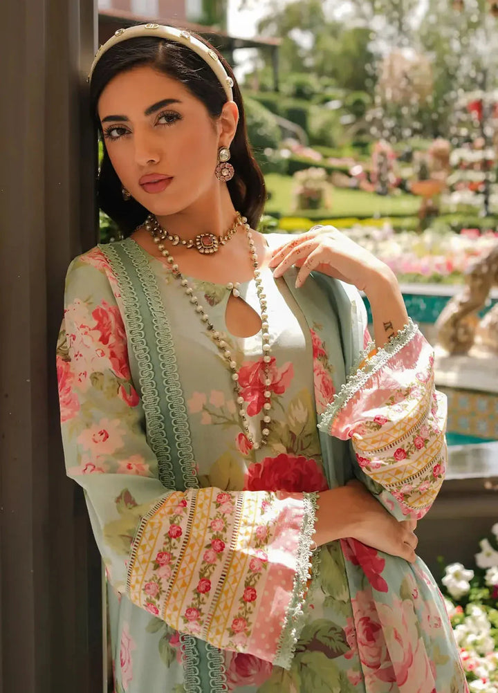 Elaf Printed Lawn Suits Unstitched 3 Piece EF24PL EEP-01A Frostie