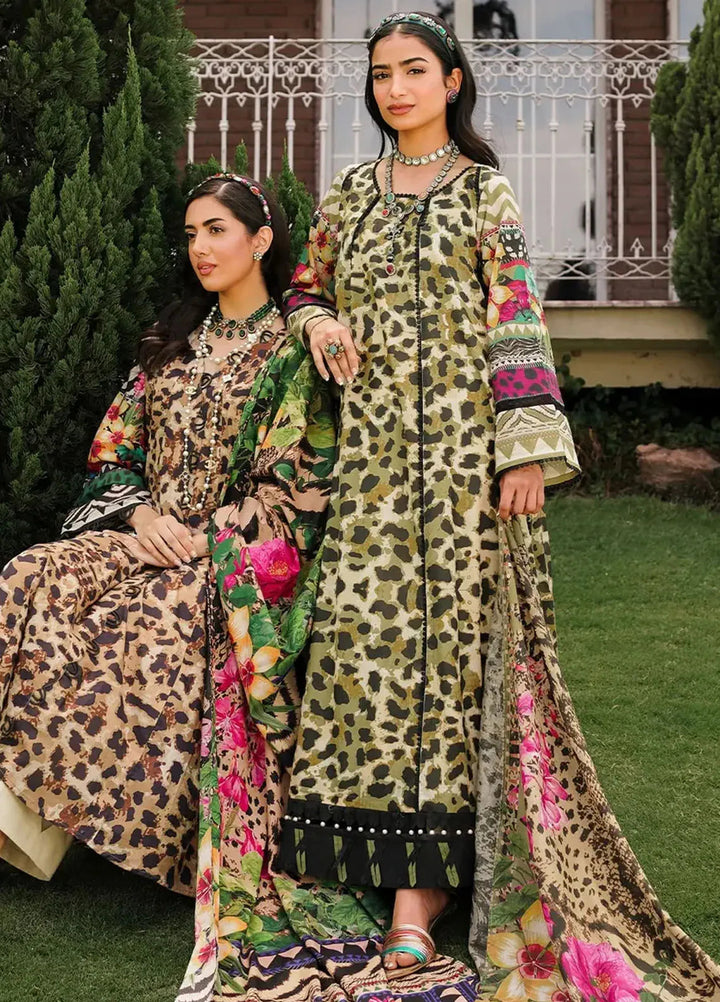 Elaf Printed Lawn Suits Unstitched 3 Piece EF24PL EEP-06B Wonders
