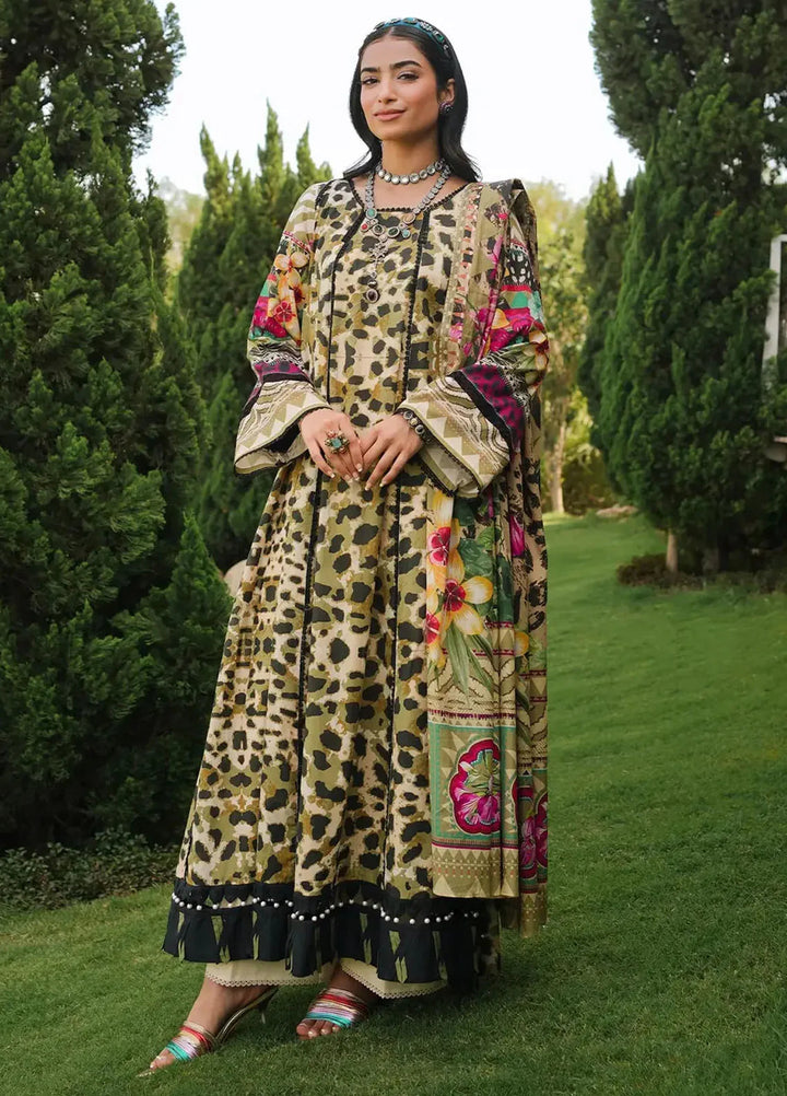 Elaf Printed Lawn Suits Unstitched 3 Piece EF24PL EEP-06B Wonders