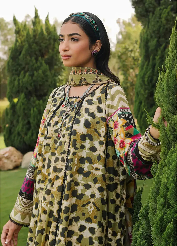 Elaf Printed Lawn Suits Unstitched 3 Piece EF24PL EEP-06B Wonders