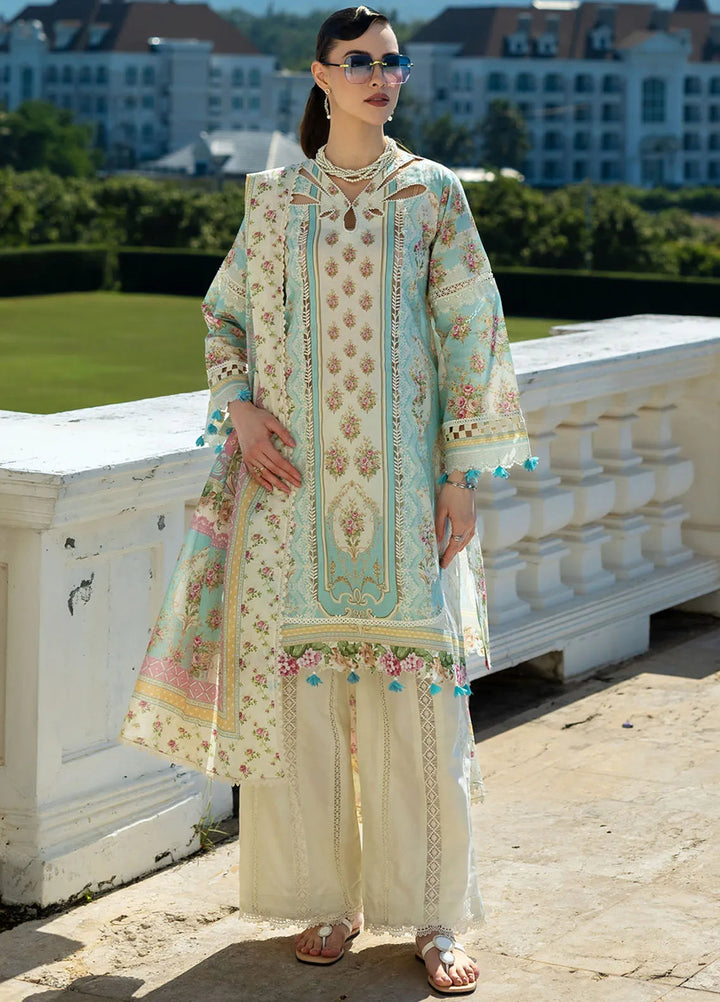 Elaf Printed Lawn Suits Unstitched 3 Piece EF25PL EPE-03 B - Summer Collection