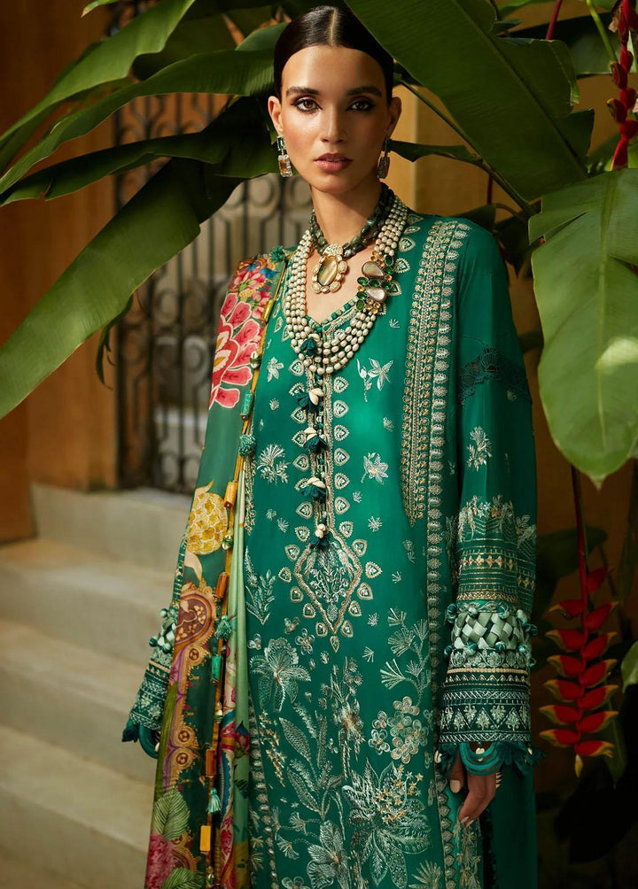 Elan Embroidered Lawn Suits Unstitched 3 Piece EL23LL EL23-05 A Arna - Summer Collection