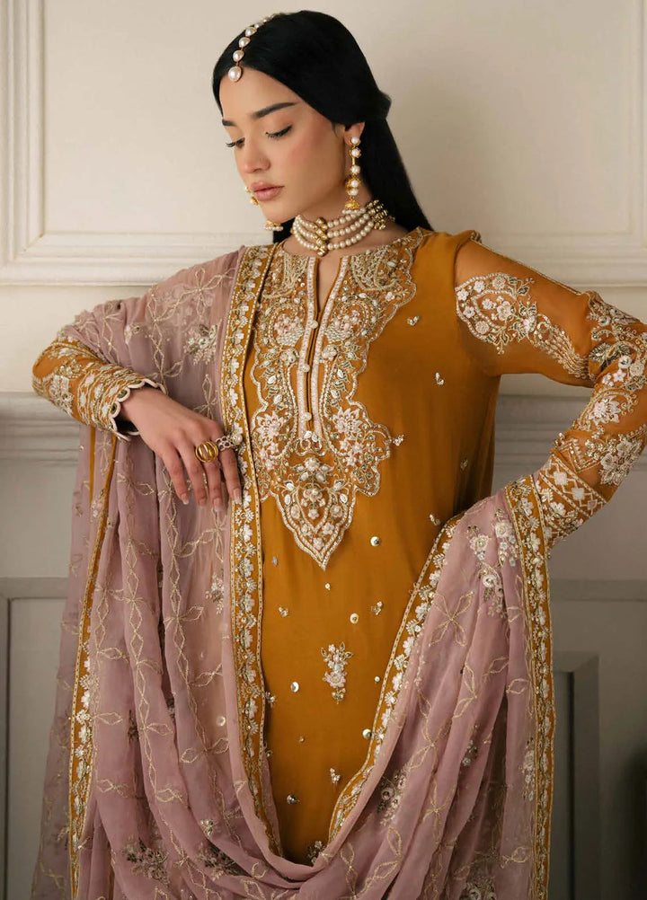 Elanora by Nureh Embroidered Chiffon Suit Unstitched 4 Piece NU24NLC NEL-61 - Luxury Collection
