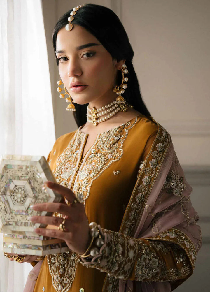 Elanora by Nureh Embroidered Chiffon Suit Unstitched 4 Piece NU24NLC NEL-61 - Luxury Collection