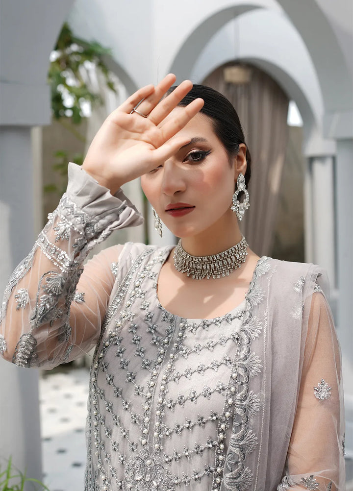 Elegance by Layout Embroidered Net Suits Unstitched 4 Piece LO24EL Julia - Festive Collection