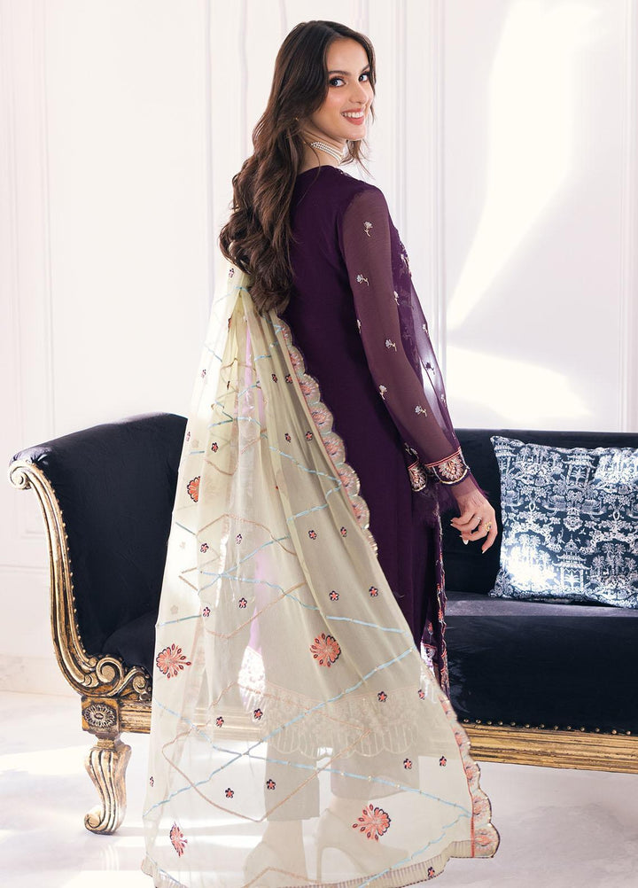 Sahane Pret Embroidered Chiffon 3 Piece Suit SNE23EP D-1004
