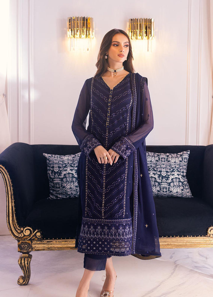 Sahane Pret Embroidered Chiffon 3 Piece Suit D-1010 Leila