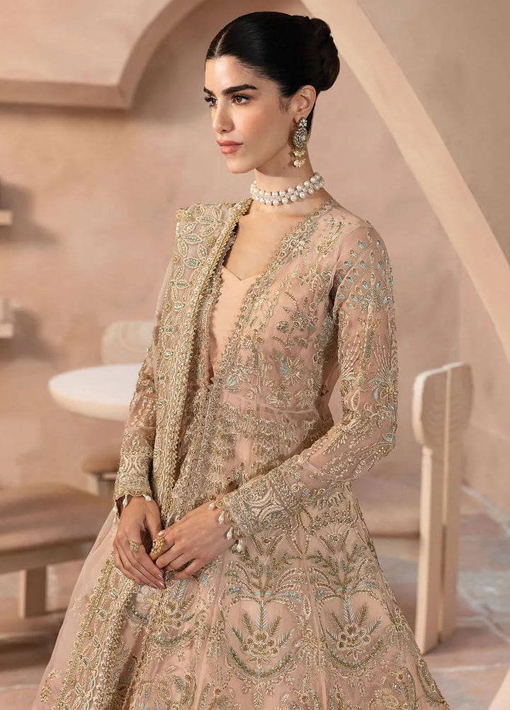 Emaan Adeel Embroidered Organza Suit Unstitched 3 Piece EA25CC Dynastia - Luxury Collection