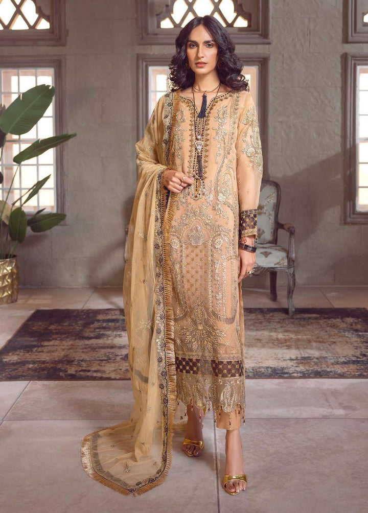 Le Festa By Emaan Adeel Embroidered Organza Suits Unstitched 3 Piece EA23-P6 LF-708 - Premium Collection