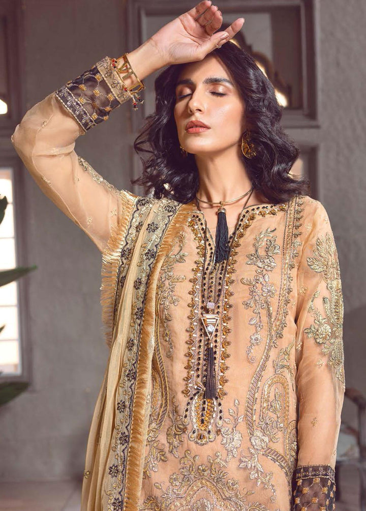 Le Festa By Emaan Adeel Embroidered Organza Suits Unstitched 3 Piece EA23-P6 LF-708 - Premium Collection