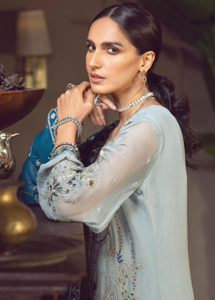 Le Festa By Emaan Adeel Embroidered Chiffon Suits Unstitched 3 Piece EA23-P6 LF-709 - Premium Collection