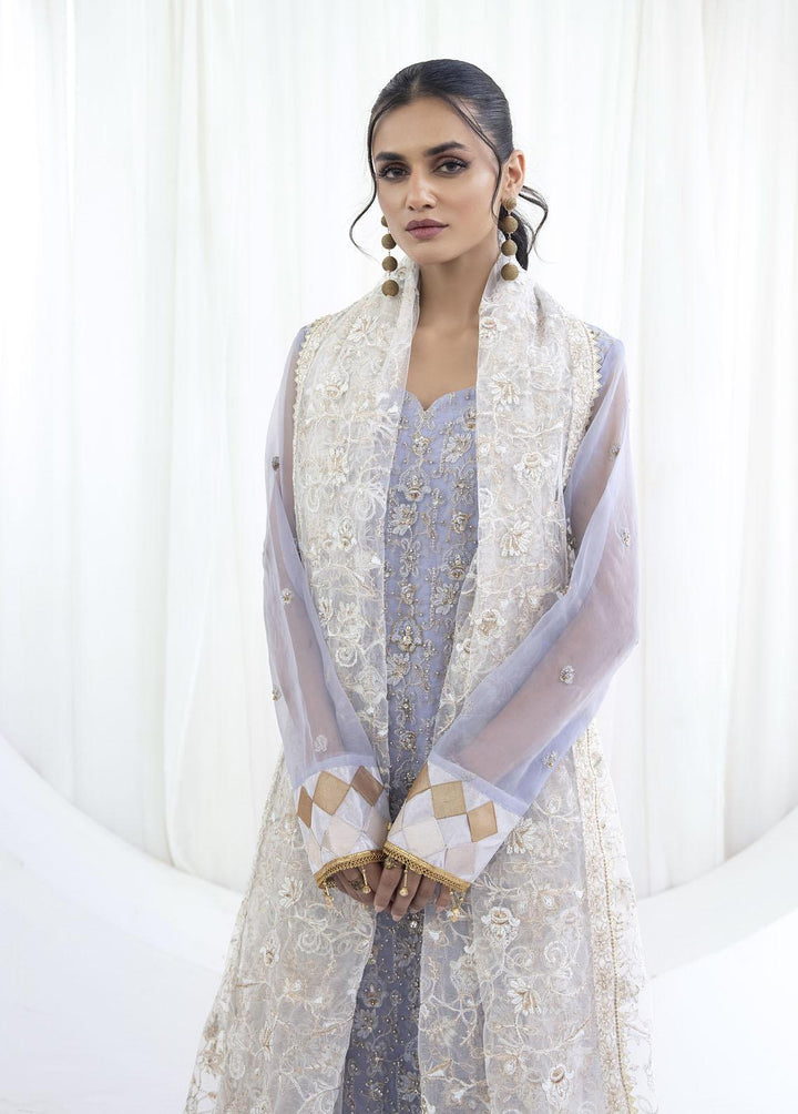 Emaan Adeel Embroidered Organza Suits Unstitched 3 Piece EA23OE AL-05 - Exclusive Collection