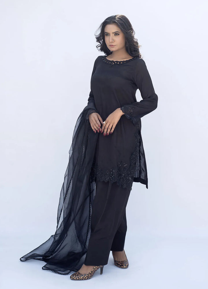 Eman Butt Pret Embriodered russian silk 3 Piece Suit Kiara