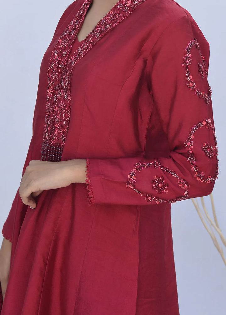 Eman Butt Pret Embriodered sheesha silk 3 Piece Suit Adaa