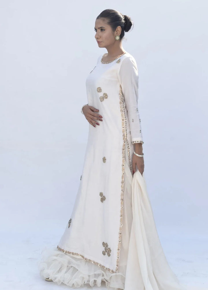 Eman Butt Pret Embriodered sheesha silk 3 Piece Suit Kanwal