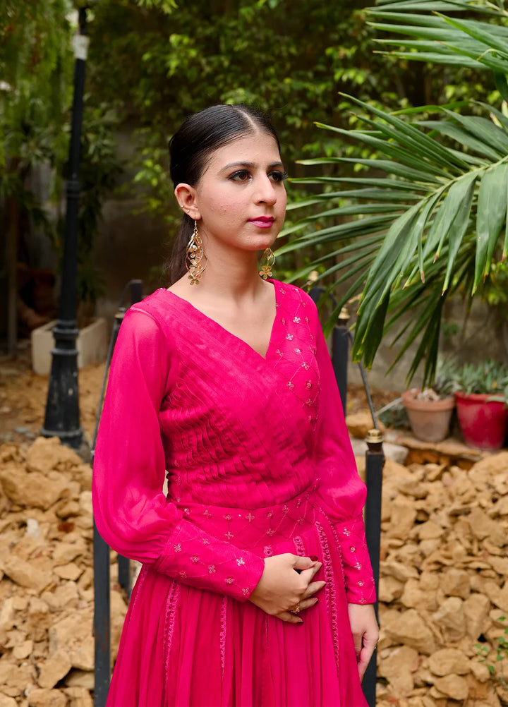 Eman Butt Pret Embroidered Chiffon 2 Piece Suit Iraj