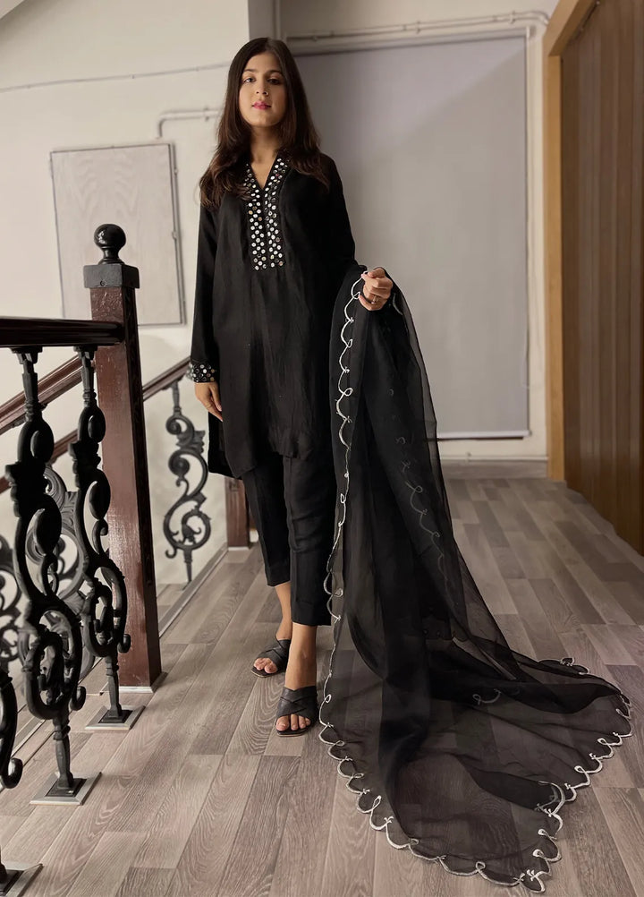 Eman Butt Pret Embroidered Cotton Net 3 Piece Suit Sheesh