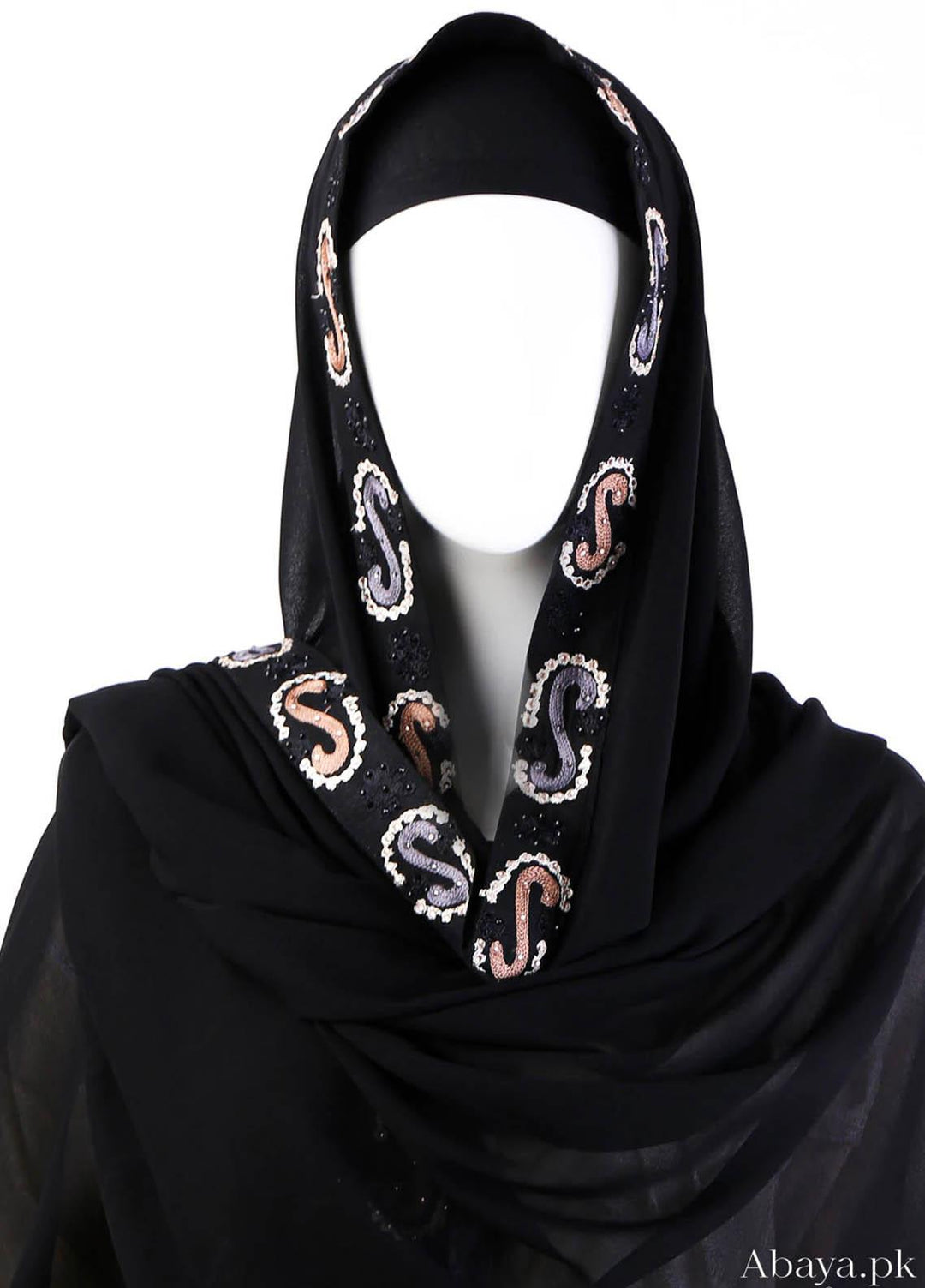 Abaya pk    Chadar ABA22EC Chaadar-016 - Embroidered Chadars