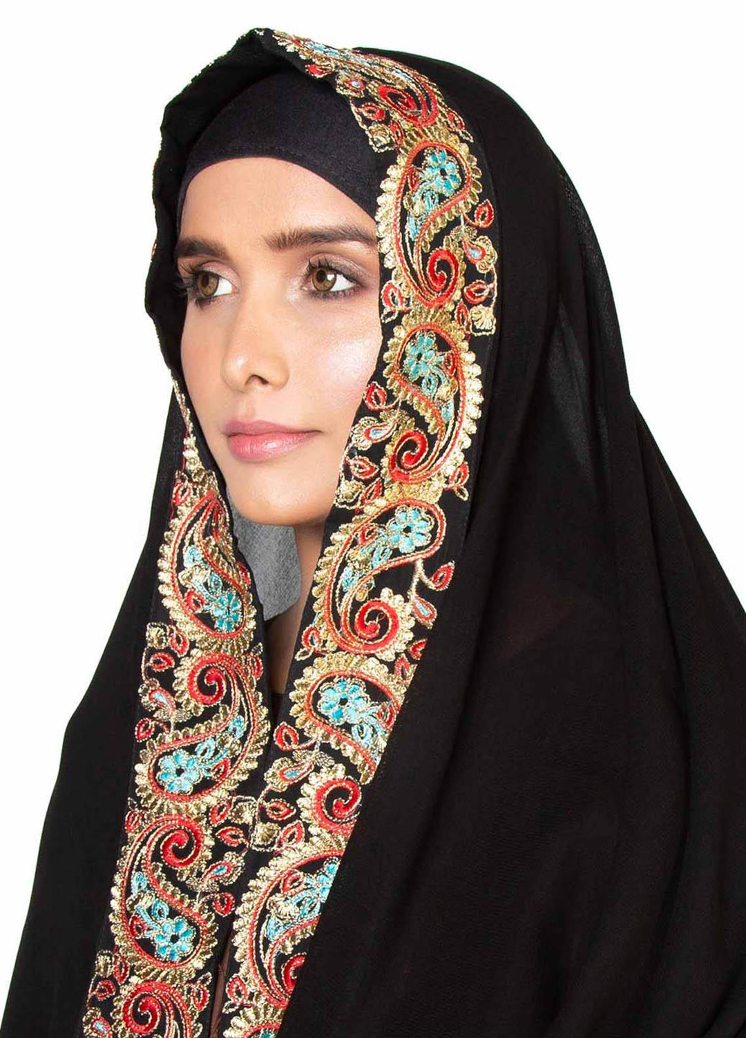 Abaya pk    Chadar ABA22EC Chaadar-Embroidered-110 - Embroidered Chadars