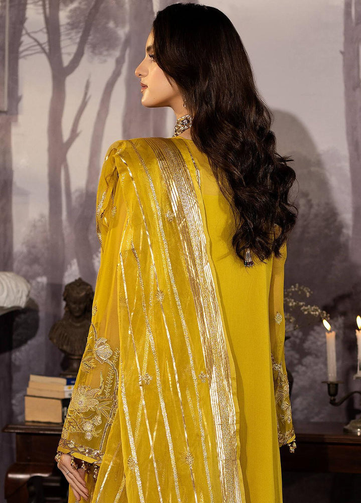 Enliven Majestic By Imrozia Premium Embroidered Chiffon Suits Unstitched 3 Piece IMP24EL M-61 Isabella - Formal Collection