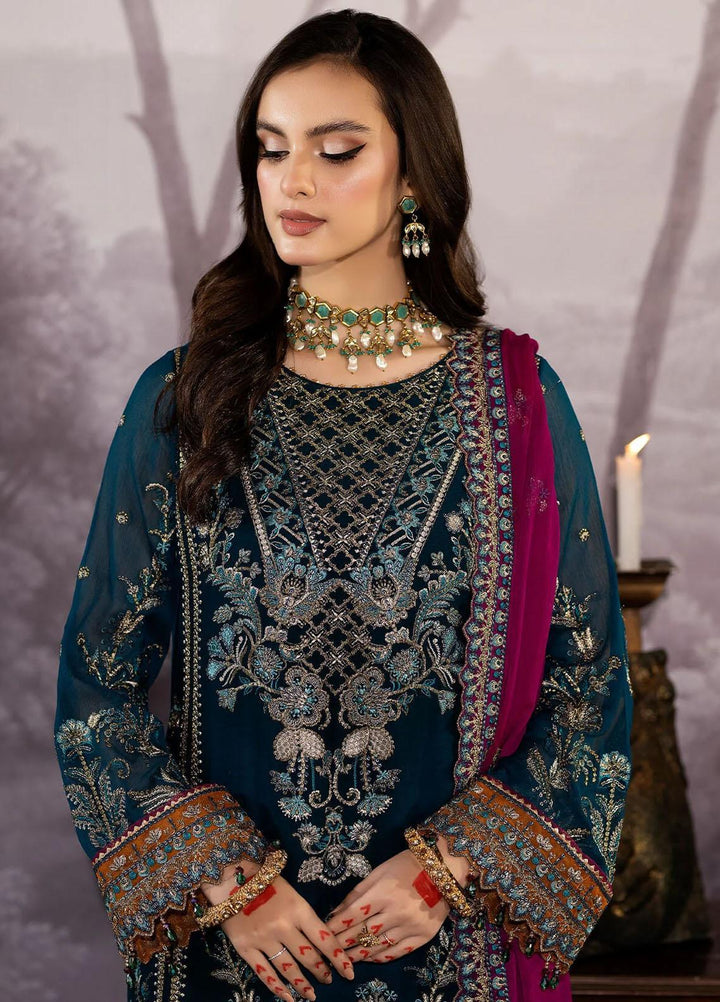 Enliven Majestic By Imrozia Premium Embroidered Chiffon Suits Unstitched 3 Piece IMP24EL M-62 Carmen - Formal Collection