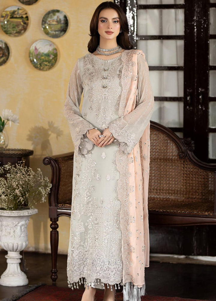 Enliven Majestic By Imrozia Premium Embroidered Chiffon Suits Unstitched 3 Piece IMP24EL M-63 Gabriella - Formal Collection