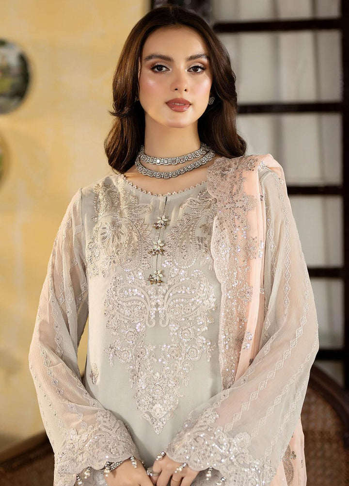 Enliven Majestic By Imrozia Premium Embroidered Chiffon Suits Unstitched 3 Piece IMP24EL M-63 Gabriella - Formal Collection