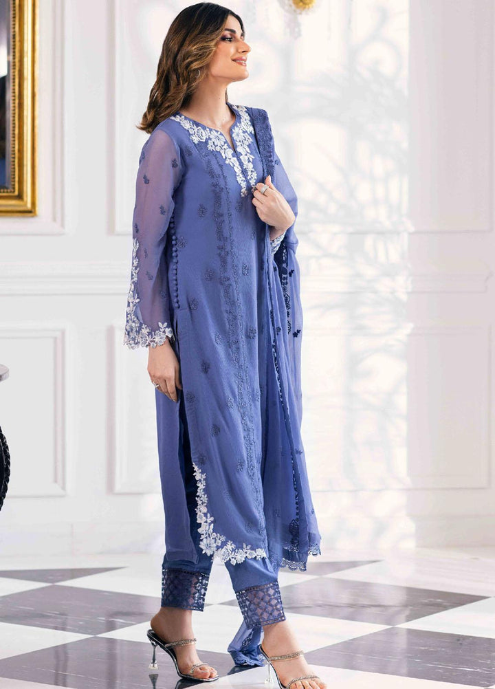 Ensembles By Azure Embroidered Chiffon Suits Unstitched 4 Piece AZU23ESE3 Gradiant-Galore - Festive Collection