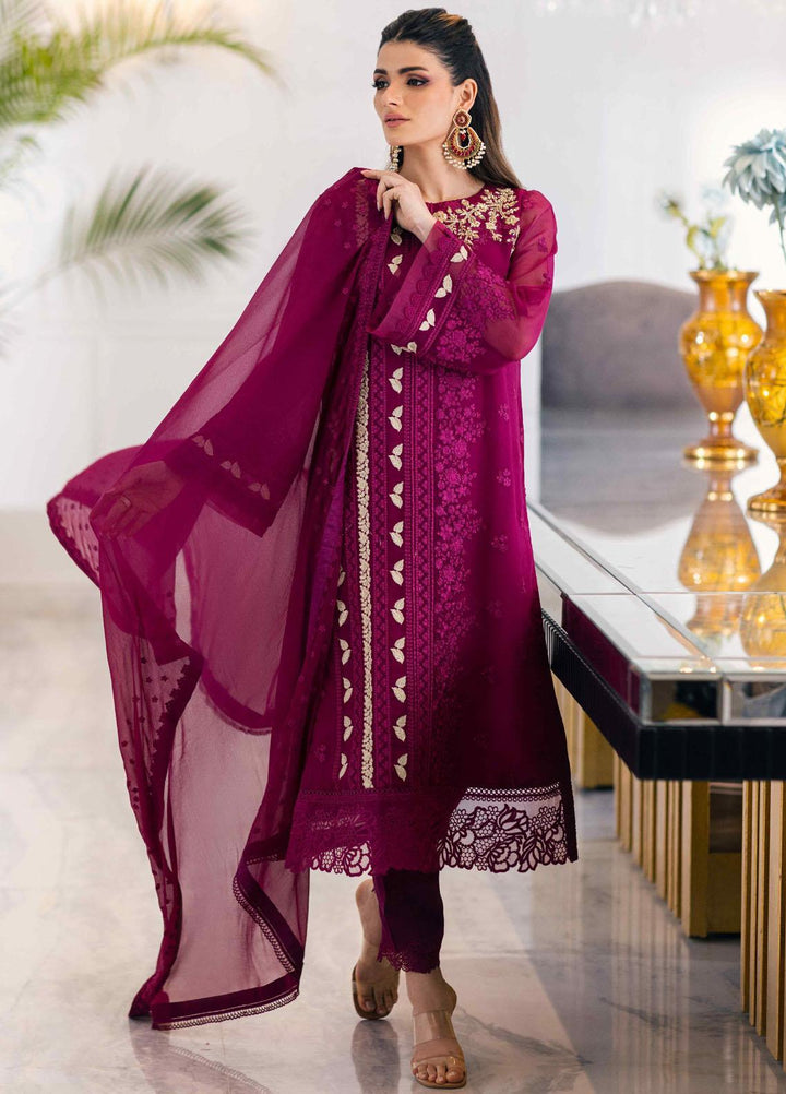 Ensembles By Azure Embroidered Chiffon Suits Unstitched 4 Piece AZU23ESE3 Glooming-Dive  - Festive Collection