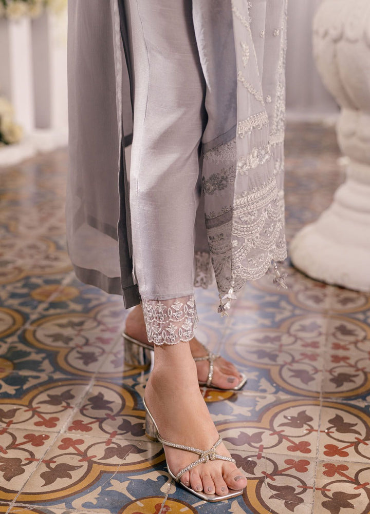 Ensembles by Azure Embroidered Chiffon Suits Unstitched 3 Piece AZU24EF ES-049 Moon Storm - Festive Collection