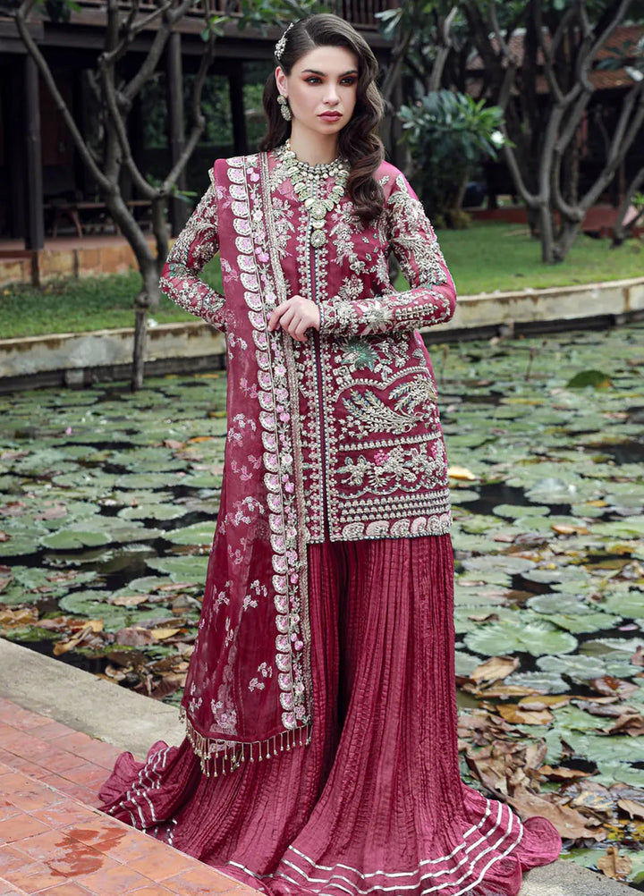 Ermina By Ezra Embroidered Net Suit Unstitched 3 Piece EZ24E D-02 Venus - Formal Collection