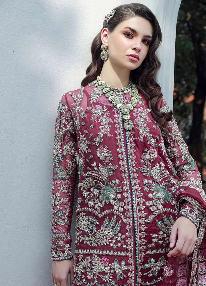 Ermina By Ezra Embroidered Net Suit Unstitched 3 Piece EZ24E D-02 Venus - Formal Collection