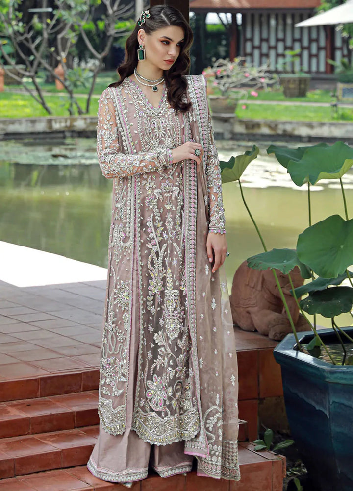 Ermina By Ezra Embroidered Net Suit Unstitched 4 Piece EZ24E D-03 Jasmine - Formal Collection