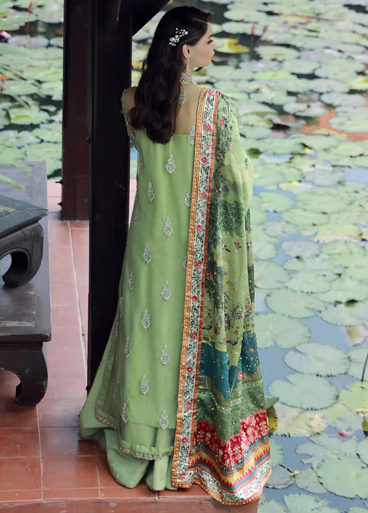 Ermina By Ezra Embroidered Net Suit Unstitched 4 Piece EZ24E D-04 Gardenia - Formal Collection