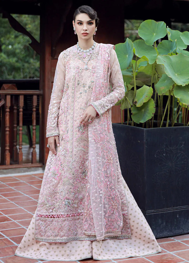 Ermina By Ezra Embroidered Net Suit Unstitched 4 Piece EZ24E D-06 Bloom - Formal Collection