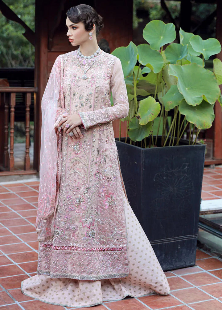 Ermina By Ezra Embroidered Net Suit Unstitched 4 Piece EZ24E D-06 Bloom - Formal Collection